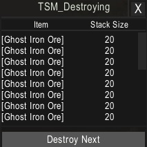 TSM Destroy Macro