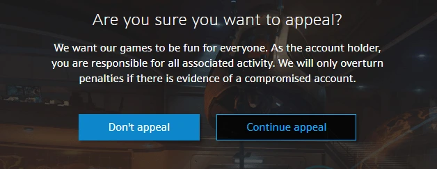 Appeal a WoW ban