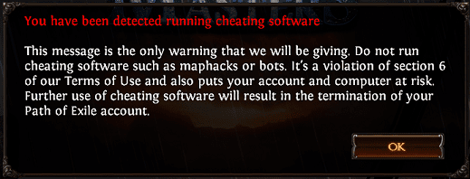 appeal poe account unban cheating warning