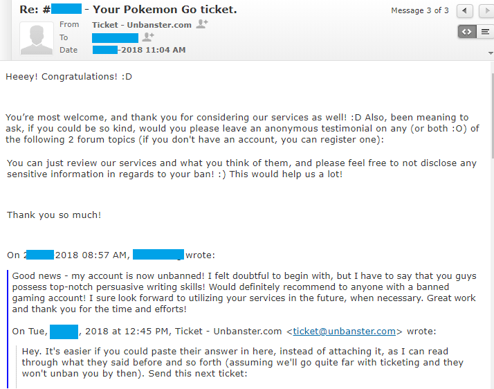 Pokemon Go Unbanned Account