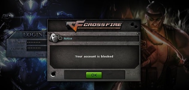 CrossFire banned account