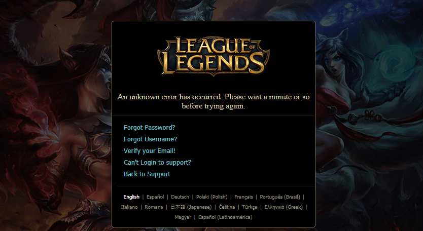 How To Fix The An Unknown Error Has Occurred Riot Redirect Issue