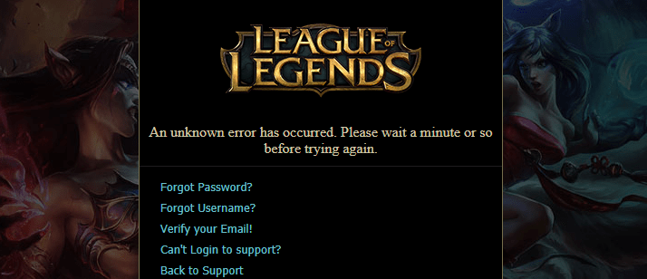 How to Fix the An unknown error has occurred Riot Redirect Issue
