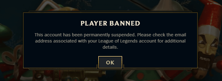 Banned from Teamfight Tactics