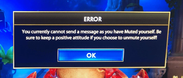 Chat Mute in Smite