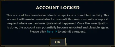Banned in LoL for Gifting Abuse