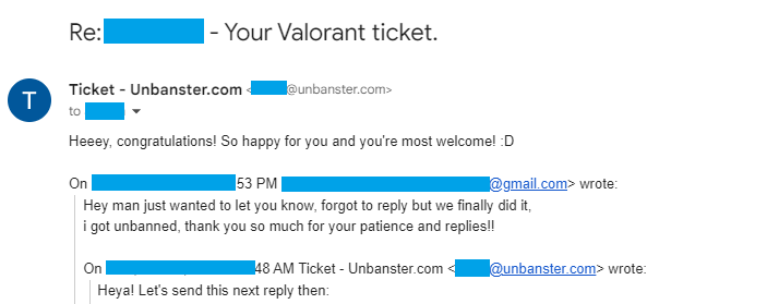 Account Unbanned from Valorant