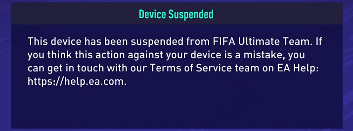 Console banned from EA
