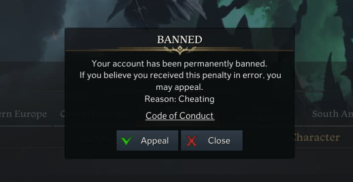 Banned Lost Ark Account