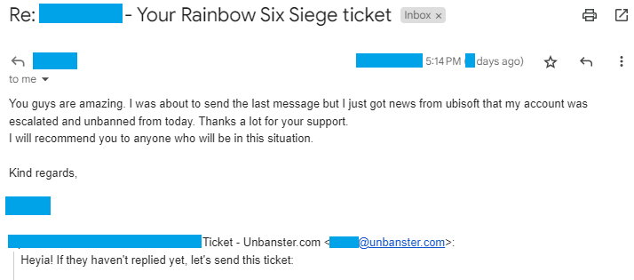 Rainbow Six Siege Account Unbanned