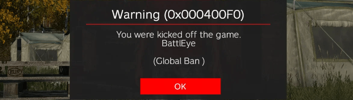 DayZ BattlEye Ban